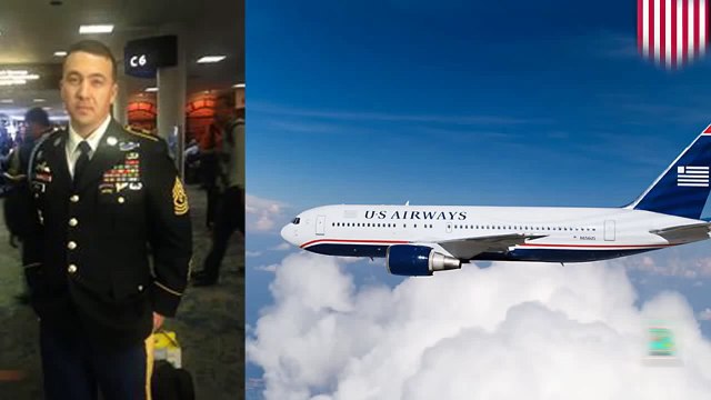 مضيفة طيران في الخطوط الجوية الأمريكية ترفض تعليق سترة جندي أمريكي