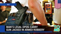 رجل من أوريغون يبتاع مسدساً ليسطو عليه مسلح آخر تحت التهديد بالسلاح