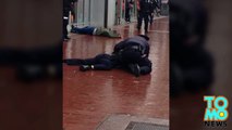 الجهاد في أمريكا ورجل يهجم على شرطي بالفأس في شارع جامايكا في كوينز