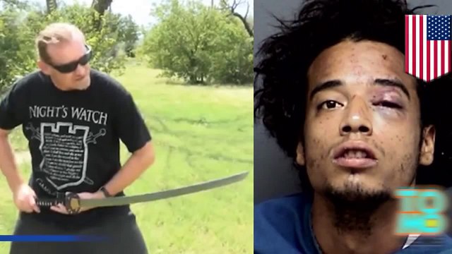 محبي لعبة ثرون العرش يحبطون دخيل ثمل يحمل سلاح من العصور الوسطى في تكساس