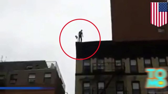 رجل ينتحر من الطابق السادس وينجو من الموت بأعجوبة