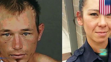 شرطية تواجه مشرداً هاجمها بعنف