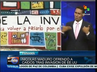 Panamá: rinde homenaje Maduro a víctimas de la invasión de EE.UU.