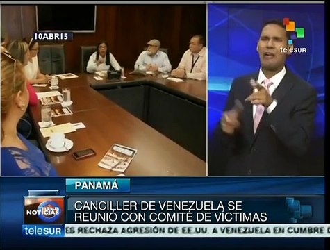 Panamá: canciller de Venezuela se reúne con Comité Víctimas Guarimbas