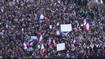 Paris unity march in 60 secs - BBC News