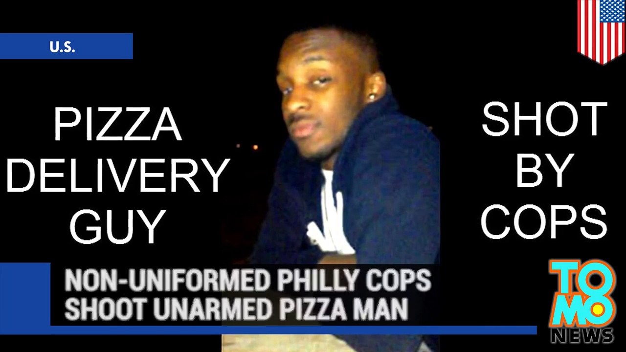 عناصر من شرطة فيلاديلفيا بملابس مدنية يطلقون النار على عامل توصيل أعزل