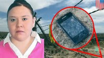 هاتف خلوي يحتوي على رسالة مصورة من امرأة مفقودة