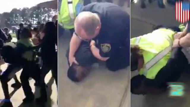 كسر الشرطي يد طالب