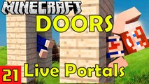 The DOORS Live Portals Mod in Nik Nikam's EPIC Minecraft Modded Survival Ep 21