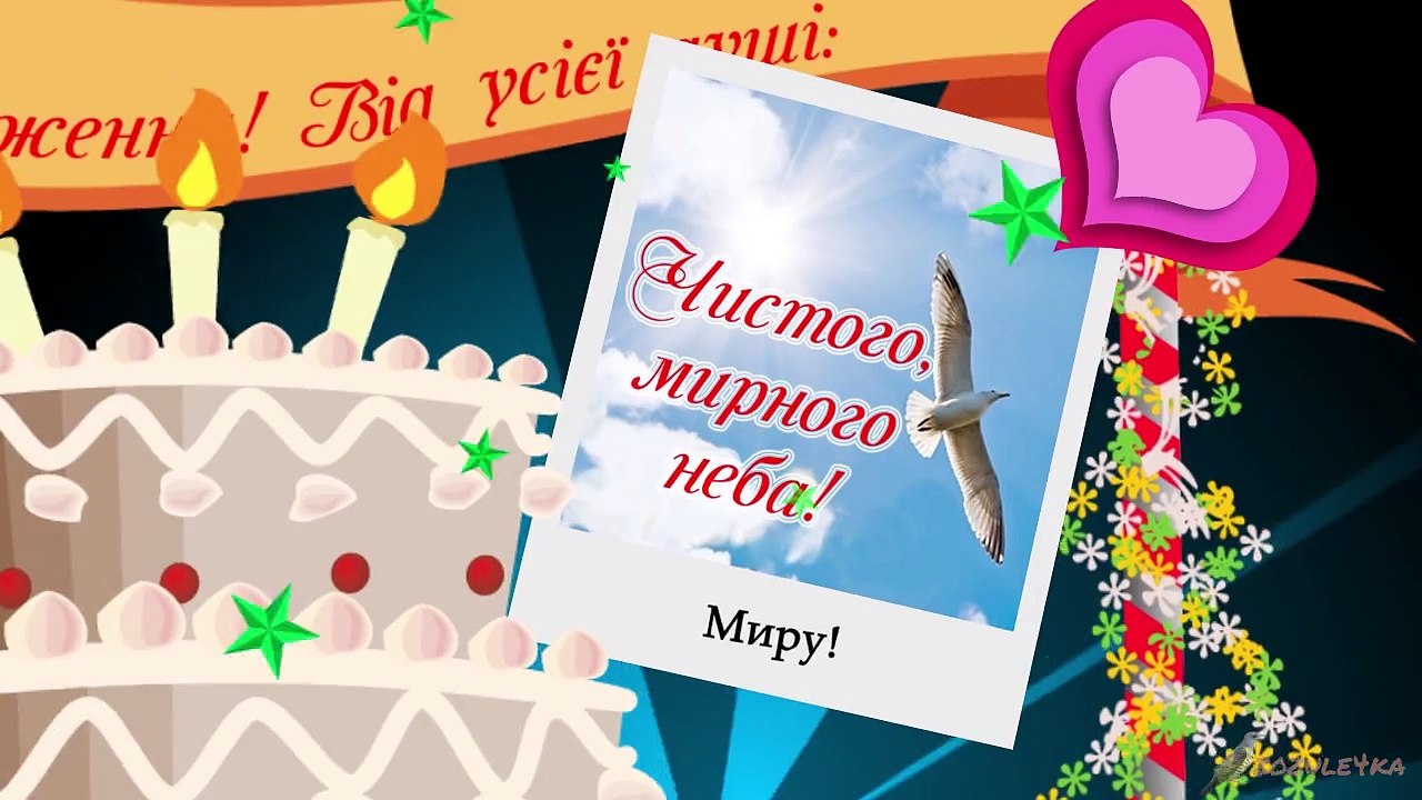 Привітання з днем народження Многая Літа