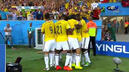 Gol: Colombia 1 - 0 Uruguay