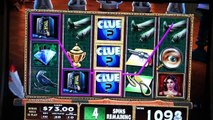 Clue Slot Machine Bonus - Lights out Random Conservatory Bonus BIG WIN!