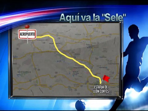 Conozca en Teletica.com el recorrido de La Sele a su llegada al país