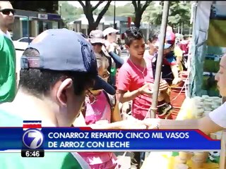 Con un arroz con leche gigante se celebró por adelantado el día del niño