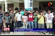 Estudiantes de la UNI realizan plantón y piden justicia para joven atropellado por militar