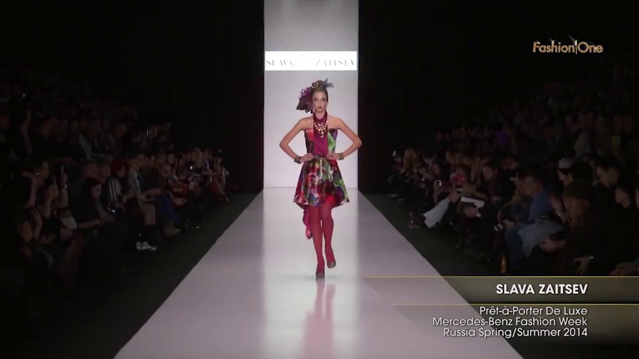 Fashion Week SLAVA ZAITSEV Prêt-à-Porter De Luxe Mercedes-Benz Fashion Week Russia Spring Summer 2014