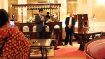 Afghan Ambassador in Pakistan Janan Mosazai Delivering Speech in Funiture Exhibition & Sale of M Hayat Brothers