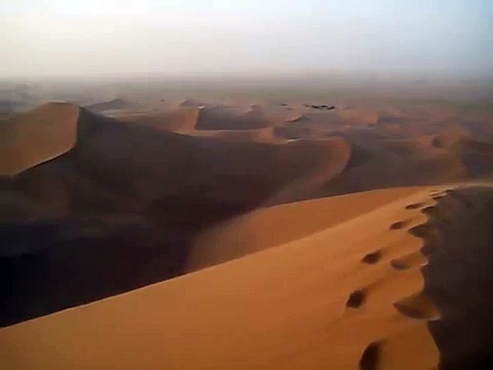 Sand dunes - Sahara desert at Erg Chicaga, Morocco - 2007
