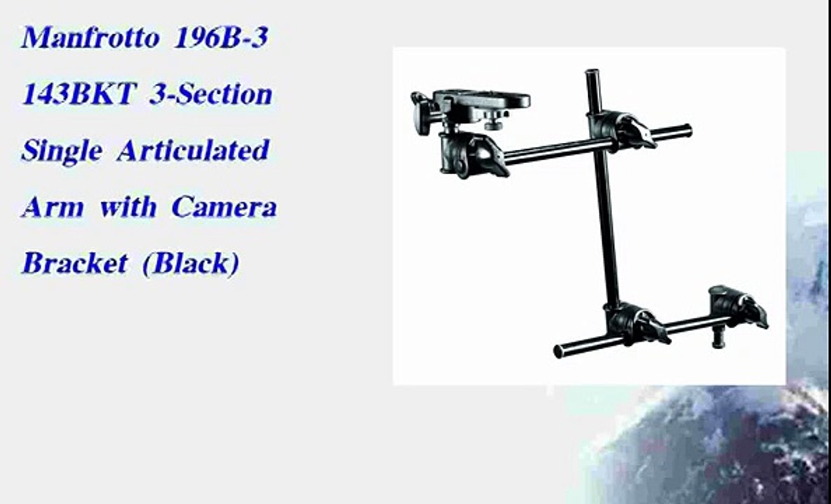 Manfrotto 196B-3 143BKT 3-Section Single Articulated