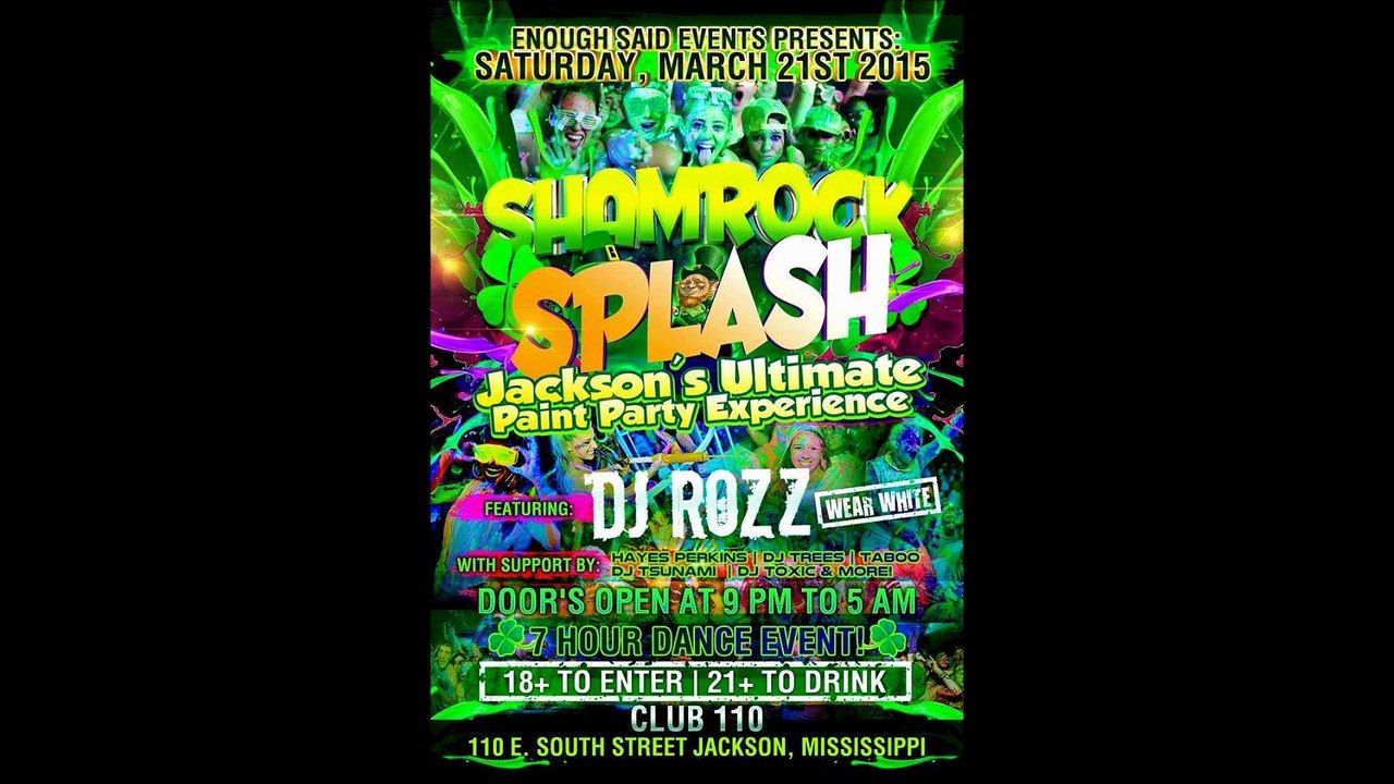 Enough Said Events - Shamrock Splash Paint Party Highlights