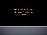 Reseller Web Hosting Solutions Provider India