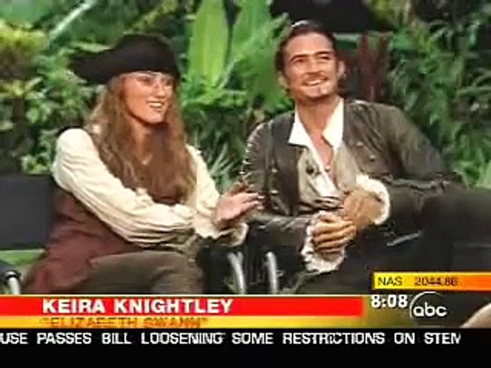 Keira Knightley Orlando Bloom Pirates Of The Caribbean Dead Man S Chest Interview Video Dailymotion