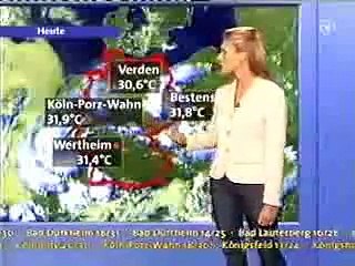 Versprecher von Claudia Kleinert in der Wettervorhersage der