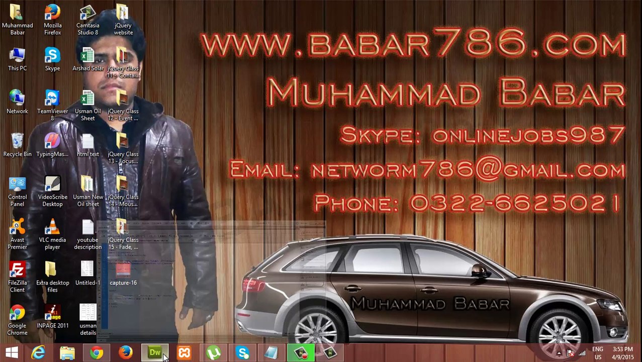 Append Html Text functions of jQuery Class 17 in Urdu by Babar786.com