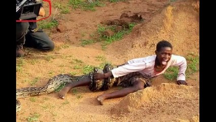 Boy Attacked by Snake as Photographers Watch
