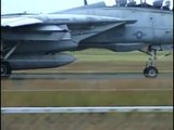 F-14 TOMCAT  Full Afterburner Take off  1996   [Long]