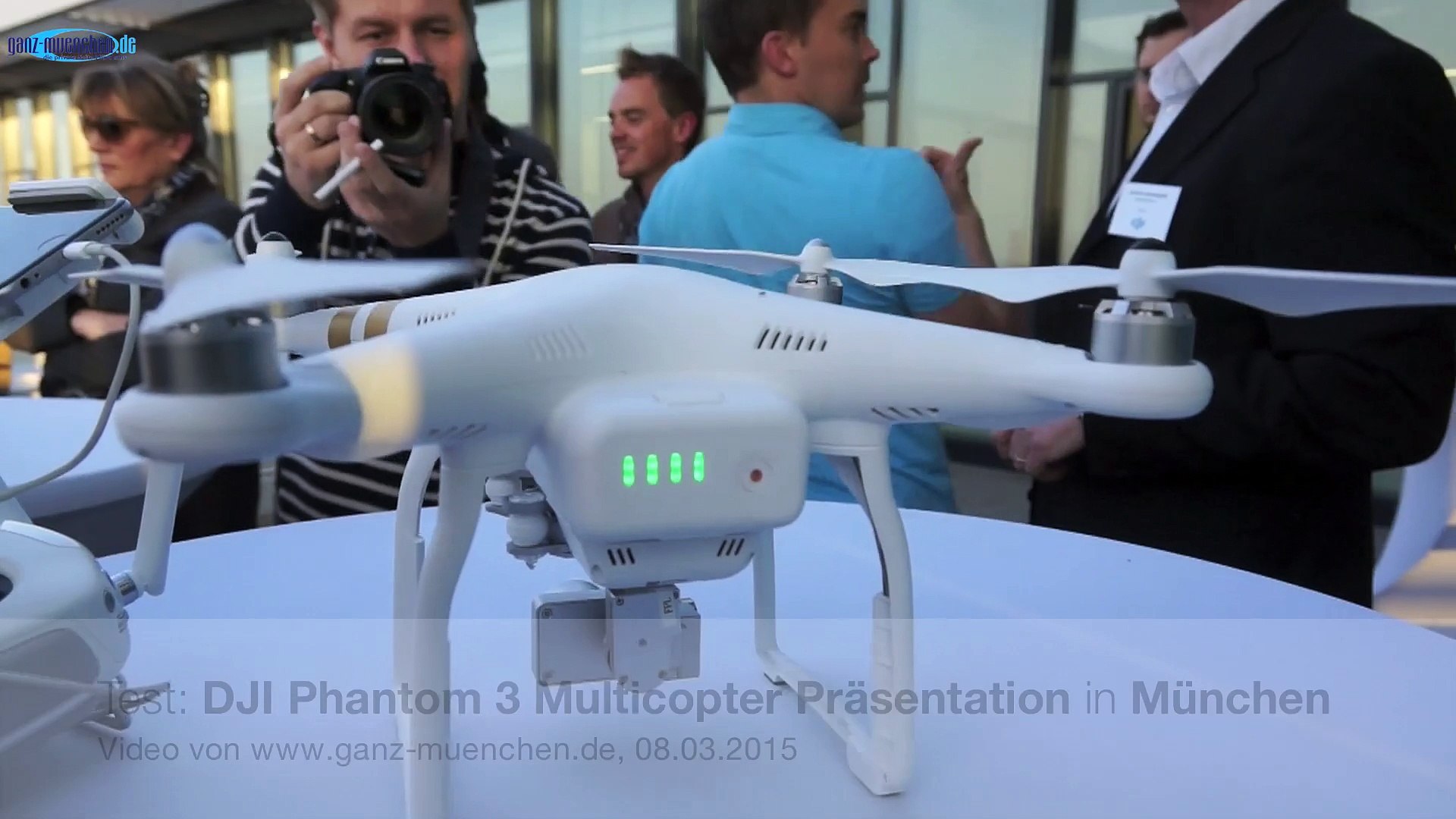 Test: DJI Phantom 3 Multicopter Presentation @ Munich 08.04.2015 - video  Dailymotion