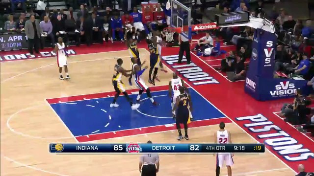 Indiana Pacers vs Detroit Pistons - Full Highlights - April 10, 2015 - NBA Season 2014-15