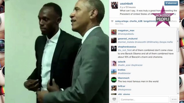 Barack Obama : Il prend la pose de l'éclair aux côtés d'Usain Bolt