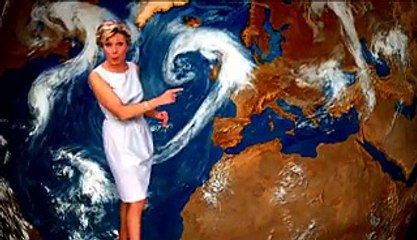 Evelyne Dhéliat présente la météo alarmante de 2050