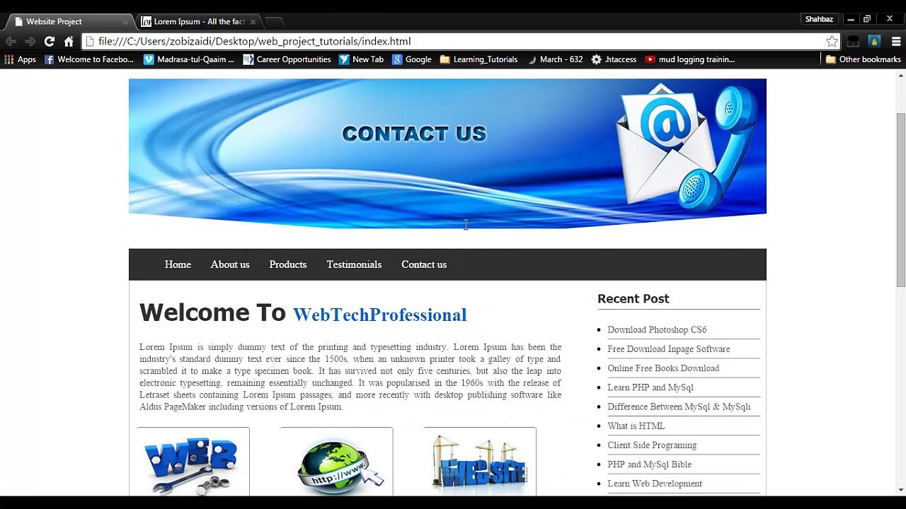 How to Make Website - Website Designing Part 8 Final Part