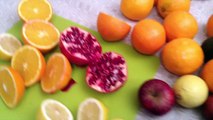 Raw juice press of orange, lemon and pomegranate (OrangeX Olympus Citrus Juicer)