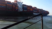 Two container ships collide on Suez Canal