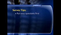 What are tips for designing a survey?: Small Business Market Research