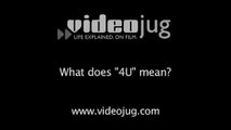 What does '4U' mean?: Abbreviations Used In E-Mail