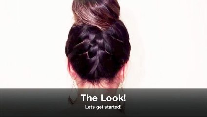 How To Make A Upside Down Braid Bun - Tutorial