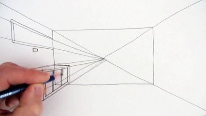 How to Draw a Room in One Point Perspective: A Bird's Eye View