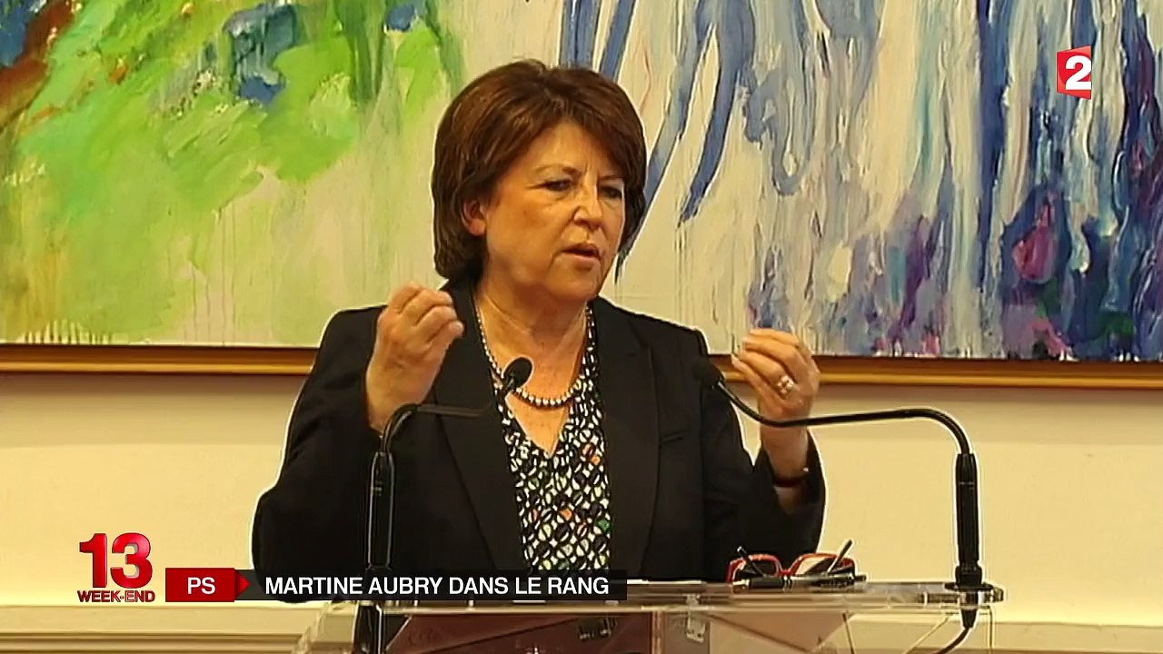 Congrès du PS : Martine Aubry rejoint le rang