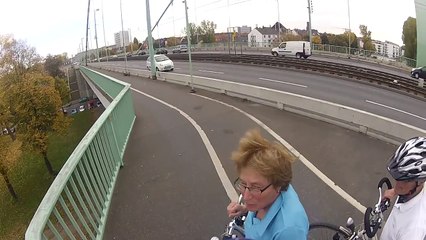 Fahrradunfall mit Geisterfahrer - Köln-Mülheimer Brücke