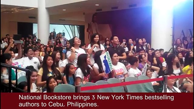 3 New York Times bestselling authors book signing in Cebu