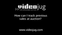 How can I track previous sales at auction?: Property Auctions: How To Track Previous Sales