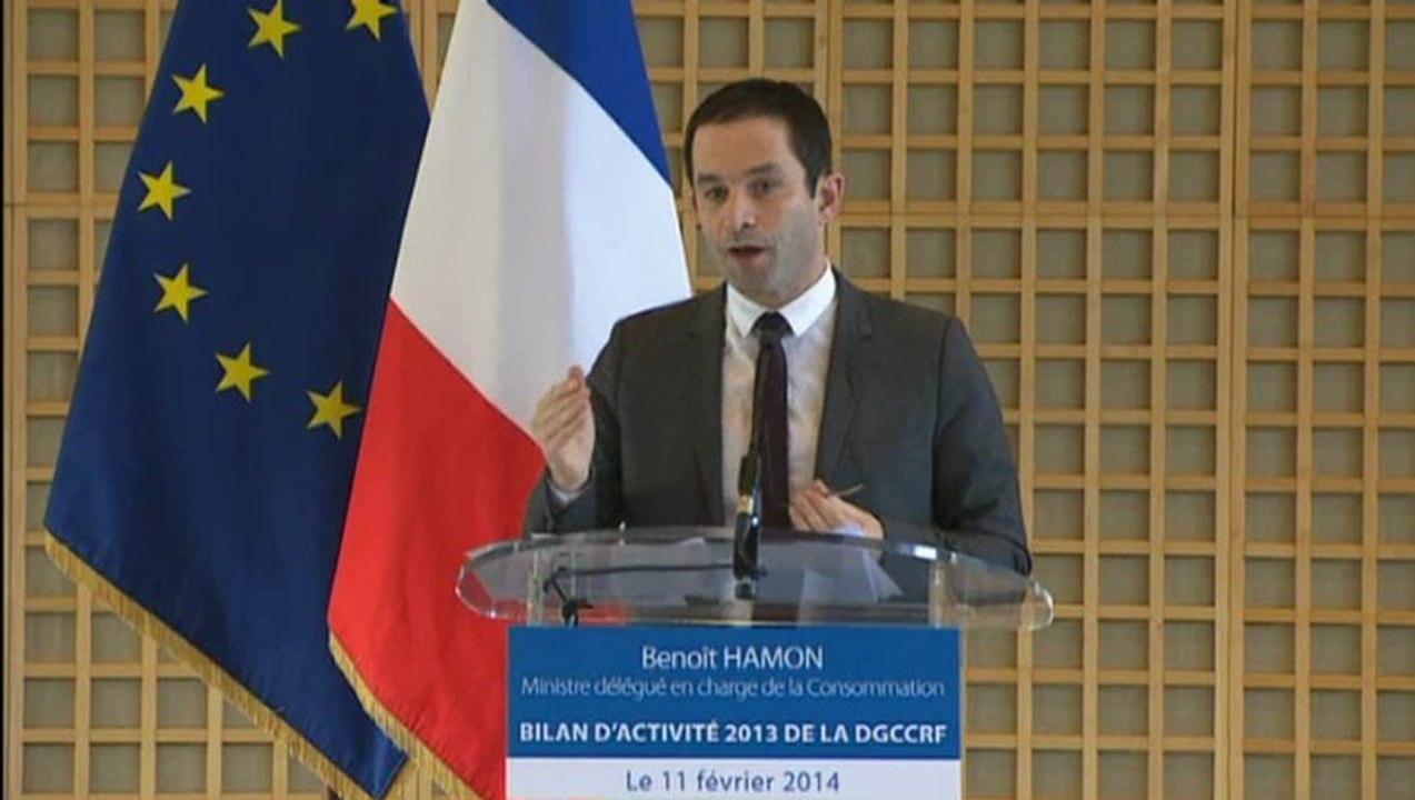 Archive - Benoît Hamon présente le bilan d'action 2013 de la DGCCRF