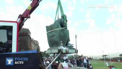 La statue de Cecil Rhodes déboulonnée en Afrique du Sud