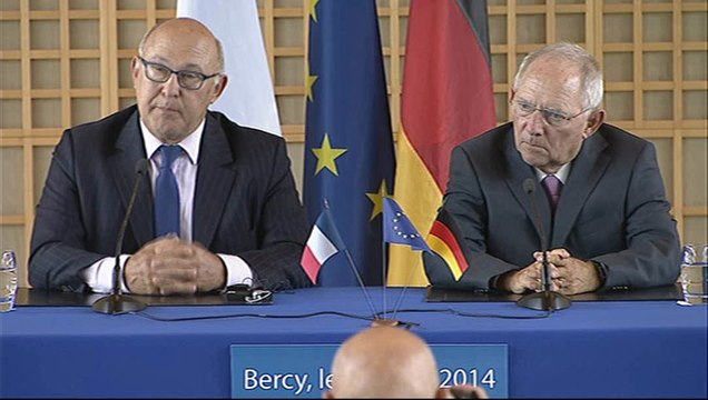 Archive - Rencontre franco-allemande à Bercy, le 28 août 2014