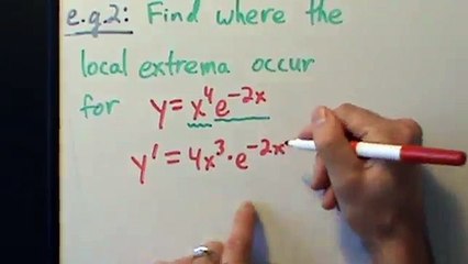 Calculus I - Second Derivative Test - Example 2