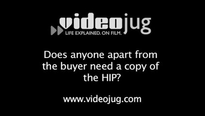 Does anyone apart from the buyer need a copy of the HIP?: Compiling A HIP